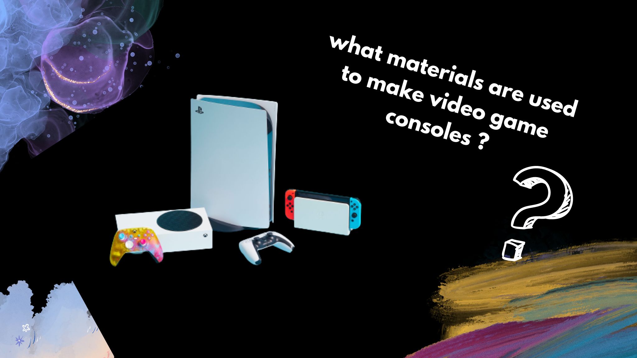 What materials are used to make video game consoles?